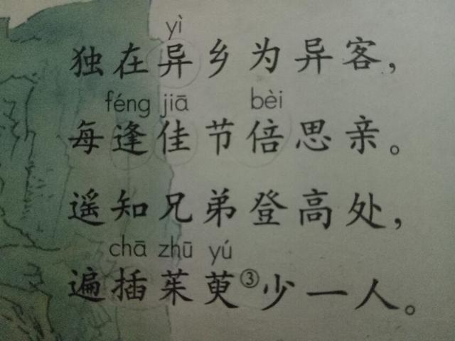 九月九日忆山东兄弟翻译，王维最有名的一首诗